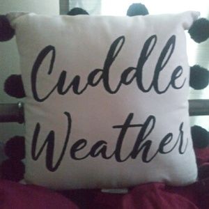 Cuddle weather pillow